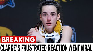 Caitlin Clarks frustrated reaction with refs during Iowa game goes viral [upl. by Brand261]