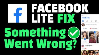 FB Lite Error Hari Ini  FIX Something Went Wrong Facebook Messenger Lite [upl. by Timmy]