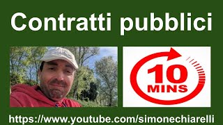 Fast Law Simone Chiarelli spiega tutti i CONTRATTI PUBBLICI appalti in 10 minuti [upl. by Luehrmann]