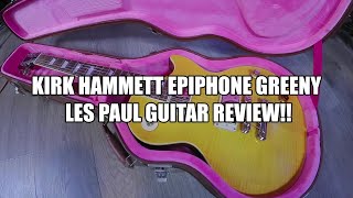 Kirk Hammett Epiphone Greeny Les Paul guitar review epiphone epiphonegreeny kirkhammett [upl. by Etnaud]