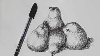 تعلم الرسم بالتنقيط le pointillismeApprendre la peinture au goutte à goutte [upl. by Enieledam]