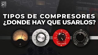 ¡TIPOS de COMPRESORES y DONDE DEBEMOS USARLOS  Compresor VCA FET VARIMU y ÓPTICO [upl. by Gabrielli]