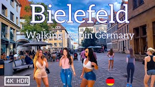 Bielefeld Germany tour to discover the elegance of the city of bielefeld 4k HDRWalking tour 2023 [upl. by Yllop]