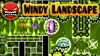 Windy Landscape 100 INSANE DEMON 👹by Woogi1411  Geometry Dash deutsch gd felixitron [upl. by Udele]