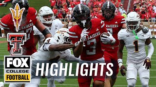 Arizona State Sun Devils vs Texas Tech Red Raiders Highlights  FOX College Football [upl. by Mitran874]