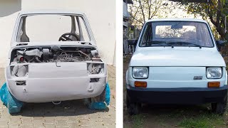 Full restoration ancient FIAT 126  Restoring and repair antique fiat 126 cars [upl. by Huskey]