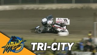 Highlights  2023 High Limit Sprint Series at TriCity Speedway [upl. by Yila]