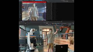 RealTime Robot Control with Body Tranking Hiwin RA6201739 [upl. by Patterman]