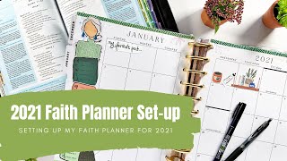 2021 Faith Planner SetUp  The Happy Planner  MAMBI [upl. by Laekim545]