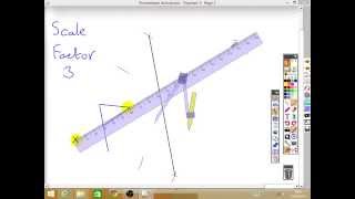 Year 8 Constructing an enlargement on plain paper [upl. by Eudocia]