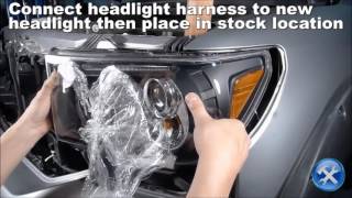 SpecD Toyota Tundra Projector Headlight Installation [upl. by Vachell]