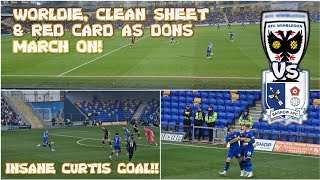 INSANE CURTIS GOAL amp BUGIELS BAGS AS DONS MARCH ON AFC WIMBLEDON V AFC BARROW [upl. by Filberto]