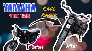 DIY Cafe Racer Brat Style Yamaha YTX 125cc [upl. by Ormsby624]