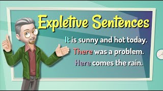 ESL  Expletive sentences there here it [upl. by Drucilla174]