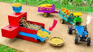 Diy tractor making mini Rice Sieving Machine  modern agricultural machine  tractor video farming [upl. by Aisenat379]