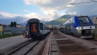 Manœuvre dun train militaire en gare dAnnecy [upl. by Sydel]