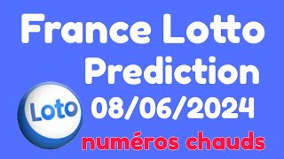 France Lotto Prediction For 8 June 2024  numéros chauds 08062024 [upl. by Kandy]