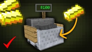 ¡Como Hacer Una Caja Registradora En Minecraft PE 10   Caja Registradora Sin Addons [upl. by Yeloc]