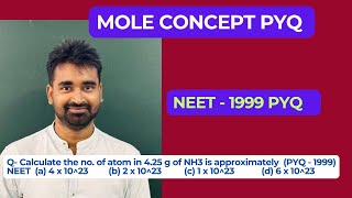 Calculate the no of atom in 425 g of NH3 is approximatelyPYQ  1999 NEET chemwarriors [upl. by Kimberlee]