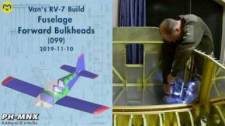 Vans RV7 Build Fuselage Forward Bulkheads 099 [upl. by Yleen]