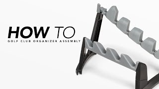 How To Golf Club Organizer Assembly [upl. by Pitzer]