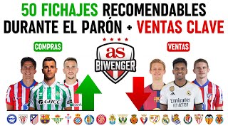 🚀 50 FICHAJES RECOMENDABLES  VENTAS CLAVE DURANTE EL PARÓN  📋 BIWENGER 2425 [upl. by Lemrahs]