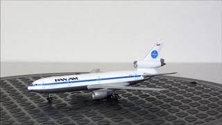 Pan American Airlines Douglas DC10 1400 Scale Diecast Model with Stand N61NA [upl. by Hills]