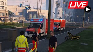 🔴 LIVE🔴 🚑 Actionreich zwischen Verletzten und Feuer⚡ Gelsenkirchen RP V1 Original LIVE Maxmilim [upl. by Emelia115]