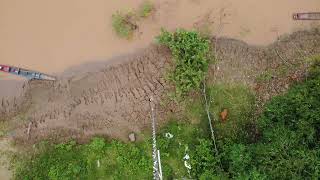 Drone water sampling mekon river [upl. by Barabbas340]