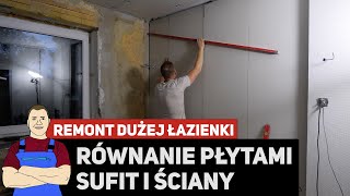 Ciepłe i równe ściany z płyt  Remont DUŻEJ łazienki 2  Nowe wkrętarki  BOSCH GSR  GSB 185 Li [upl. by Reyna]