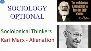 Karl Marx Theory of Alienation Sociology Optional  Full Sociology Optional Course [upl. by Ikiv]