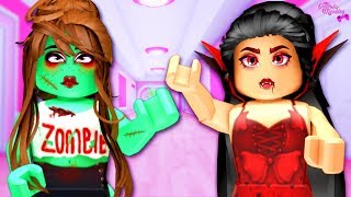 GAROTA ZUMBI VS VAMPIRA BATALHA DE LOOK NO ROBLOX [upl. by Allred]