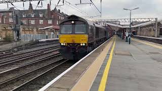 66743 Belmond royal Scotsman heading north at Crewe [upl. by Eenehs]