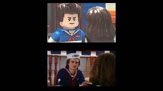 Scoops Ahoy Scene In Lego Comparison Stranger Things 3 shorts [upl. by Herta]