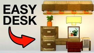 How To Build a Desk With Storage In Minecraft [upl. by Aytida784]