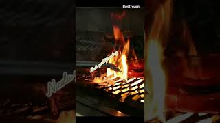 Grilling Meat Sizzling Bbq SoundGrilling Sausage Livestream Grilling [upl. by Itteb]