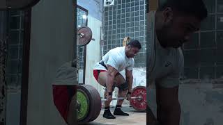 285kg clean deadlift by himanshusharma motivation gymworkout mukeshgahlot deadlift rap [upl. by Annadal]