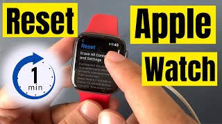 How to Reset Apple watch Without iPhone 1 Minute [upl. by Meggie]