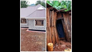 SEE Kuna watu wenye huruma A philanthropist builds a house for a poor family in Nyeri [upl. by Htebaile]