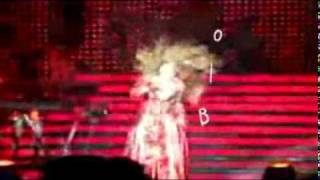 Beyonce Falls Down Stairs At Concert [upl. by Nilkcaj]