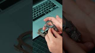 Titanium Carabiner Keychain MultiTool as an everyday tool [upl. by Anilram467]