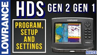 Lowrance HDS Gen 2 Gen 1 Setup Programming Settings for your fish finder [upl. by Netsyrc]