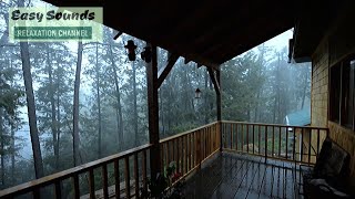 ⛈⛈Heavy Rain🌨🌨 and ⚡Thunder⚡ in the FarmhouseRain Storm Deep in the FORESTSleepStudyRelax [upl. by Aerdma]