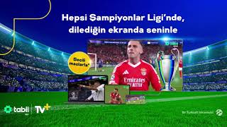 UEFA Şampiyonlar Ligi tabii spor ile TVta [upl. by Aicertal]