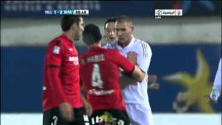 Karim Benzema Defending Mesut Ozil In Fight Vs Mallorca [upl. by Lemuel394]