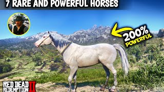 7 Rare and Powerful Horses Get them as Arthur Early  Red dead redemption 2 [upl. by Newsom957]