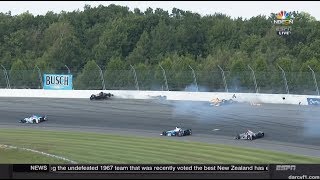 Hildebrand amp Hinchcliffe Hard Crash  IndyCar  Pocono 2017 [upl. by Aurelie630]