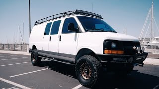 Chevy Express Van Reveal building a cargo van into a camper [upl. by Kirrad961]