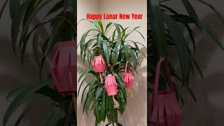 Easy Paper Lanterns lunar new year diy cute craft papercraft [upl. by Disraeli474]