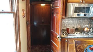 Awesome Historic Inclinator Elevette elevator in a private house [upl. by Hahsi]